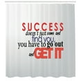 thumbnail image 3 of Ambesonne Wording Shower Curtain, Hardwork Success, 69"Wx70"L, Red Black Eggplant, 3 of 3