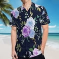 thumbnail image 5 of High Quality Hawaiian Shirts for Men Short Sleeve Aloha Beach Shirt Floral Summer Casual Button Down Shirts Blouses 22XWC7, 5 of 7