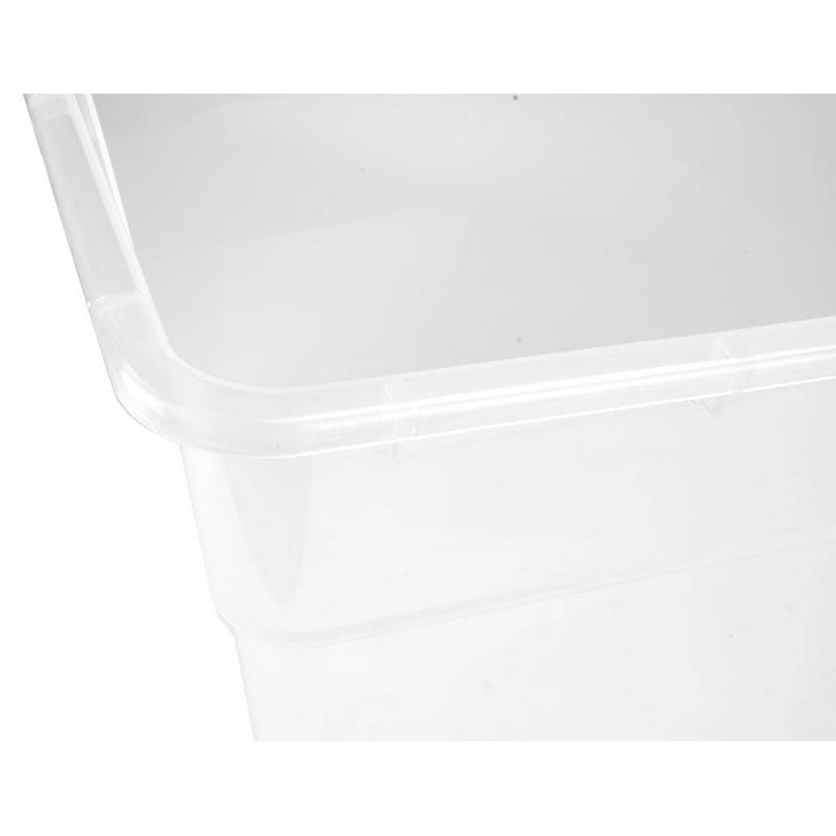 Cube Plastics CR-1156B Black 56 Oz Container with Clear Lid - 100 / CS