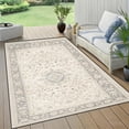thumbnail image 2 of 5x7 Washable Area Rug Non-Slip Low Profile Vintage Distressed Oriental Rug for Living Room, Bedroom, Dining Room, Office, 2 of 13