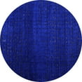 thumbnail image 1 of Ahgly Company Indoor Round Abstract Blue Modern Area Rugs, 7' Round, 1 of 4