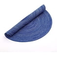 thumbnail image 3 of Zhuge Round Braided Placemats 15 inch Washable Kitchen Table Placemats for Home Wedding Party (Blue White, 6), 3 of 5