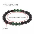 thumbnail image 5 of RSAMD Natural Gemstone Beads Buddha Head Beaded Men Womens Lava Bead Handmade Bracelet-327-4, 5 of 5