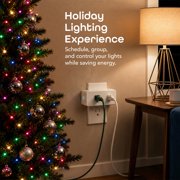 Geeni Switch Duo Double Smart Plug, White, 2 Outlets, Works with Alexa and Google Home
