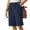 Navy-03, variant on REALiKUN Women's Plus Size Wide Leg Bermuda Shorts, Elastic Waist Casual Jogger Shorts with Pockets for Summer