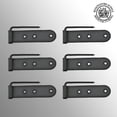 thumbnail image 2 of Renovators Supply Shutter Strap Hinge 4" Black Wrought Iron Galvanized Gate Strap Hinges w/Screws Pack of 6, 2 of 9