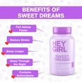 thumbnail image 2 of Hey Girl Sweet Dreams Sleep Aid - Sleeping Pills,  Sleep Support Supplements for Adults with Natural Melatonin, L Theanine, Valerian Root, Chamomile, Lemon Balm - 60 Capsules, 2 of 6