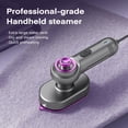 thumbnail image 3 of KitGody Portable Dual-Use Garment Steamer, 20-Second Rapid Heating, Hanging Ironing Capable, High-Capacity Water Tank for Efficient Ironing, 90-Degree Rotating Handle, Travel/Dorm/Home Essential, Pre, 3 of 8