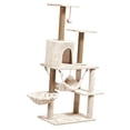 thumbnail image 4 of MERIGLARE Cat Tree Cat Furniture Exercise Multi Layer Activity Center Furniture Condo beige, 4 of 9