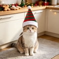 thumbnail image 6 of Pet Christmas Santa Hat, Adjustable Holiday Headdress for Small Pets, 6 of 6