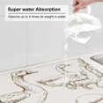 thumbnail image 4 of Uemuo Hand Drawn Goose Pattern Dish Drying Mat,16*18 inch Absorbent Dish Drainer Kitchen Counter,Large Size Dish Drying Pad for Countertops,Sinks,Draining Racks, 4 of 6