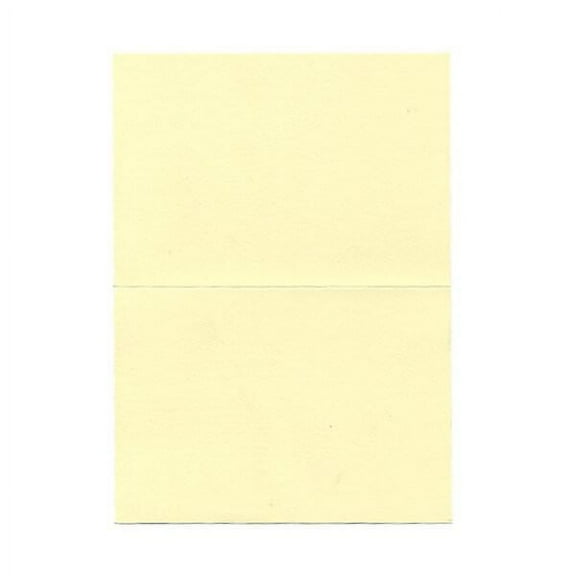 JAM Paper Foldover Cards, 3 1/2 x 4 7/8, Ivory, 25/Pack