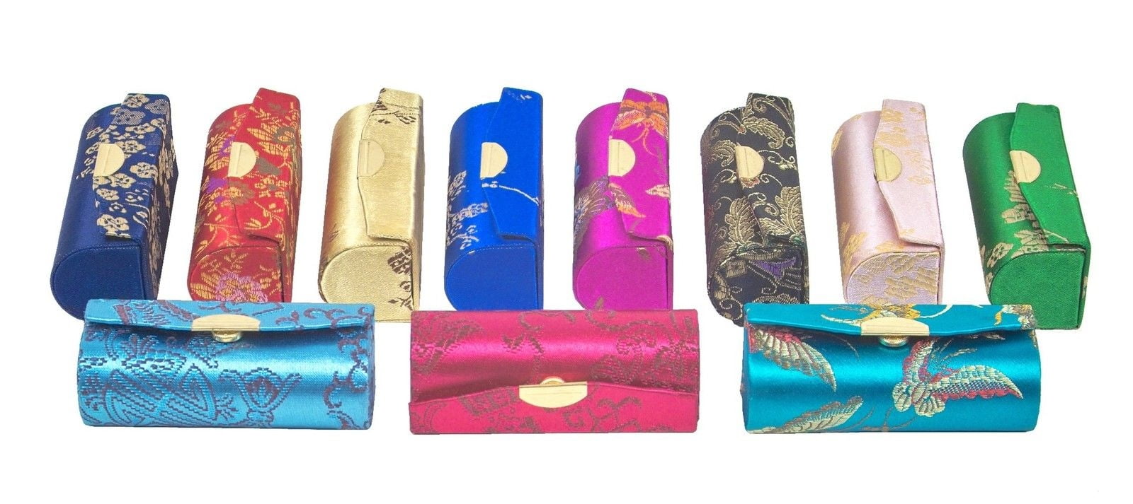 Asian Brocade Lipstick Cases By Dozen