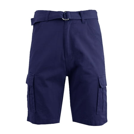 Men's Belted Cotton Cargo Shorts (Best Mens Cargo Shorts 2019)