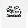 thumbnail image 4 of Inktastic Im a Happy Ray of Sunshine with Happy Sun Boys or Girls Baby Bodysuit, 4 of 5
