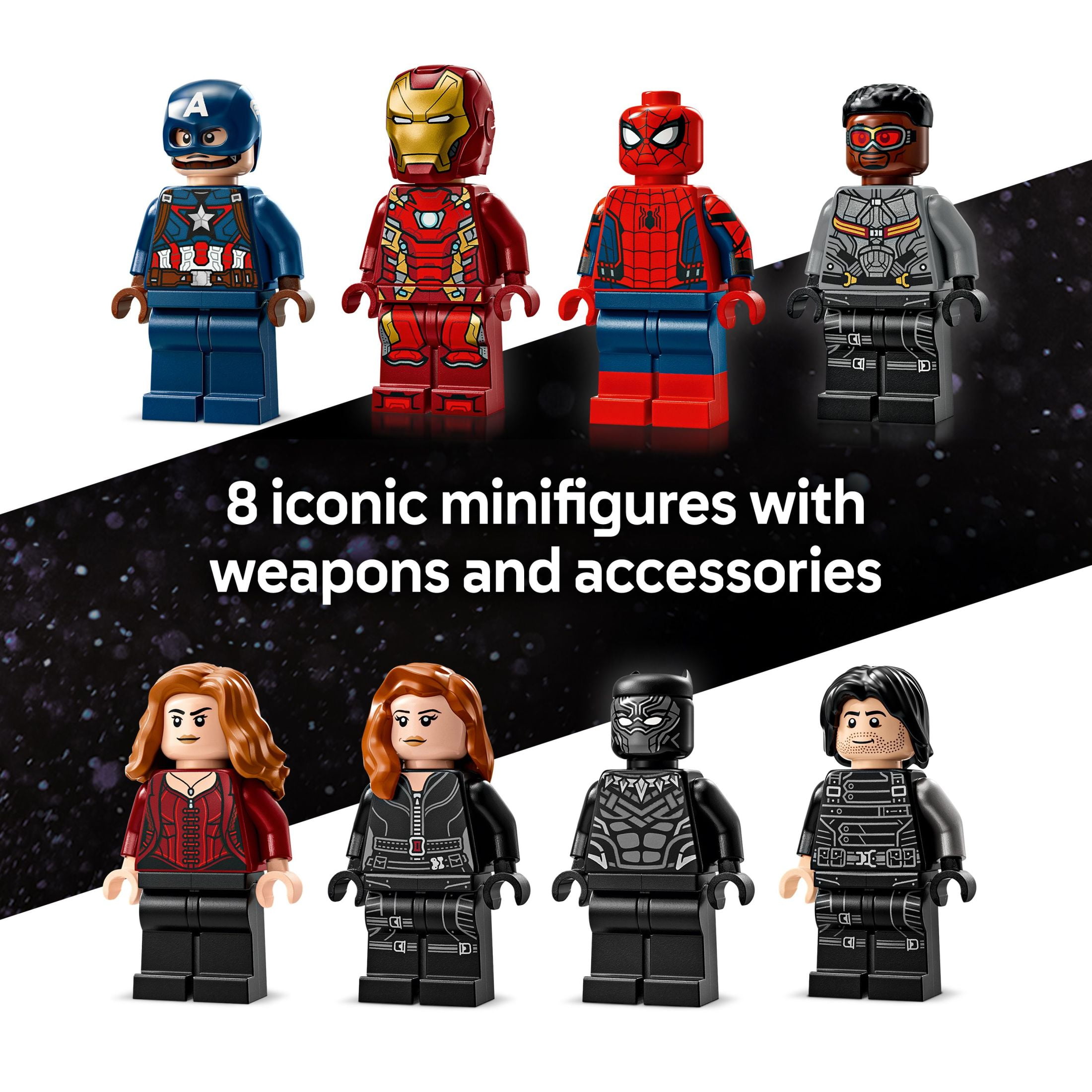 LEGO Marvel Captain America Civil War Action Battle Building Toy Set - Marvel Superhero Toy for Kids, Boys and Girls, Ages 10+ - with 8 Minifigures and Giant Ant Man - Gift Idea for Birthday - 76314