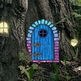 thumbnail image 3 of Miniature Elf Door Gnome Door Garden Decoration Miniature Door For Outdoor Tree Decoration Craft, 3 of 5