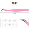 thumbnail image 1 of Natuhana Pinces Rouges Roses Pinces en Acier Inoxydable Haute Précision Anti-Statique pour Extensions de Cils Maquillage, 1 of 5