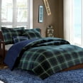 thumbnail image 4 of Gracie Mills Vilma Comforter Set Blue Green Plaid Twin XL GRACE-6051, 4 of 4