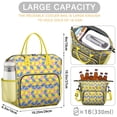 thumbnail image 3 of Buffalo Cow Design Insulated Lunch Bag – Large Reusable Lunch Box with Artistic Farm Animal Print, Leakproof Waterproof Cooler Tote with Dual Compartments for Country-Themed Office or Picnic Use, 3 of 3