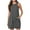Black#, variant on Womens Summer Sleeveless Mini Dress Fashion Casual Stripe Print Crew Neck Sundress Beach Dress with Pockets