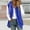 Blue, variant on Womens Fuzzy Fleece Vest Hoodies Fall Winter Casual Sleeveless Fleece Drawstring Coat Warm Stylish Lightweight Zip Up Jacket Navy L