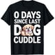 thumbnail image 1 of 0 Days Since Last Dog Cuddle Meme Camiseta, 1 of 2