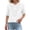 White, variant on Yxbdin Plus Size Linen Shirts for Women Graphic Short Sleeve Tee Loose Fit Crew Neck Shirt Spring Summer Solid Tops Navy XXXXL