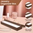 thumbnail image 5 of Novel Box 12 Pack Chocolate Cardboard Cotton Filled Jewelry Gift Boxes 8x2x0.87 Inches with Lids, 5 of 6