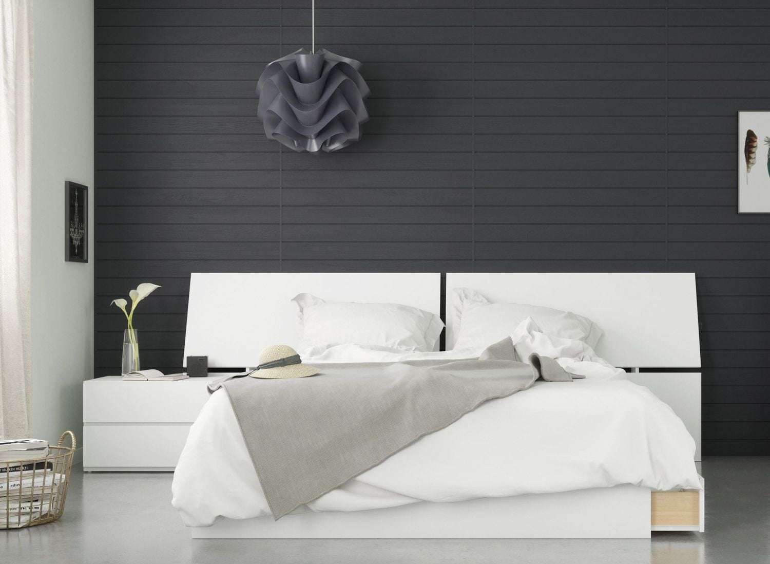 Nexera Lumiere 3 Piece Bedroom Set, White