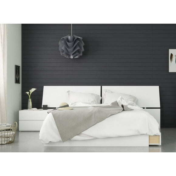 Nexera Lumiere 3 Piece Bedroom Set, White