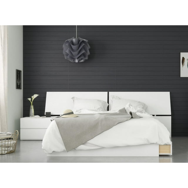 Nexera Lumiere 3 Piece Bedroom Set, White