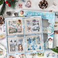 thumbnail image 2 of 100 Hojas de Pegatinas Invernales para Scrapbooking, 100 Hojas de Pegatinas Transparentes de PET con Paisajes para Diario., 2 of 5