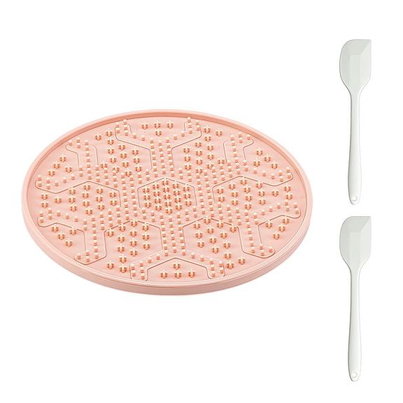3 Set Silicone Pet Licking Mat With Scraper Ideal For Dog And Cat Feeding