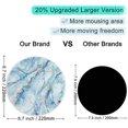 thumbnail image 3 of ITNRSIIET [20% Larger] Mouse Pad with Stitched Edge Premium-Textured Mouse Mat Waterproof Non-Slip Rubber Base Round, 3 of 5