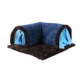 thumbnail image 4 of Escondite conejillo de indias Anti slip de animales pequeños túnel para gatitos conejillos de indias ratones marrón y azul, 4 of 8