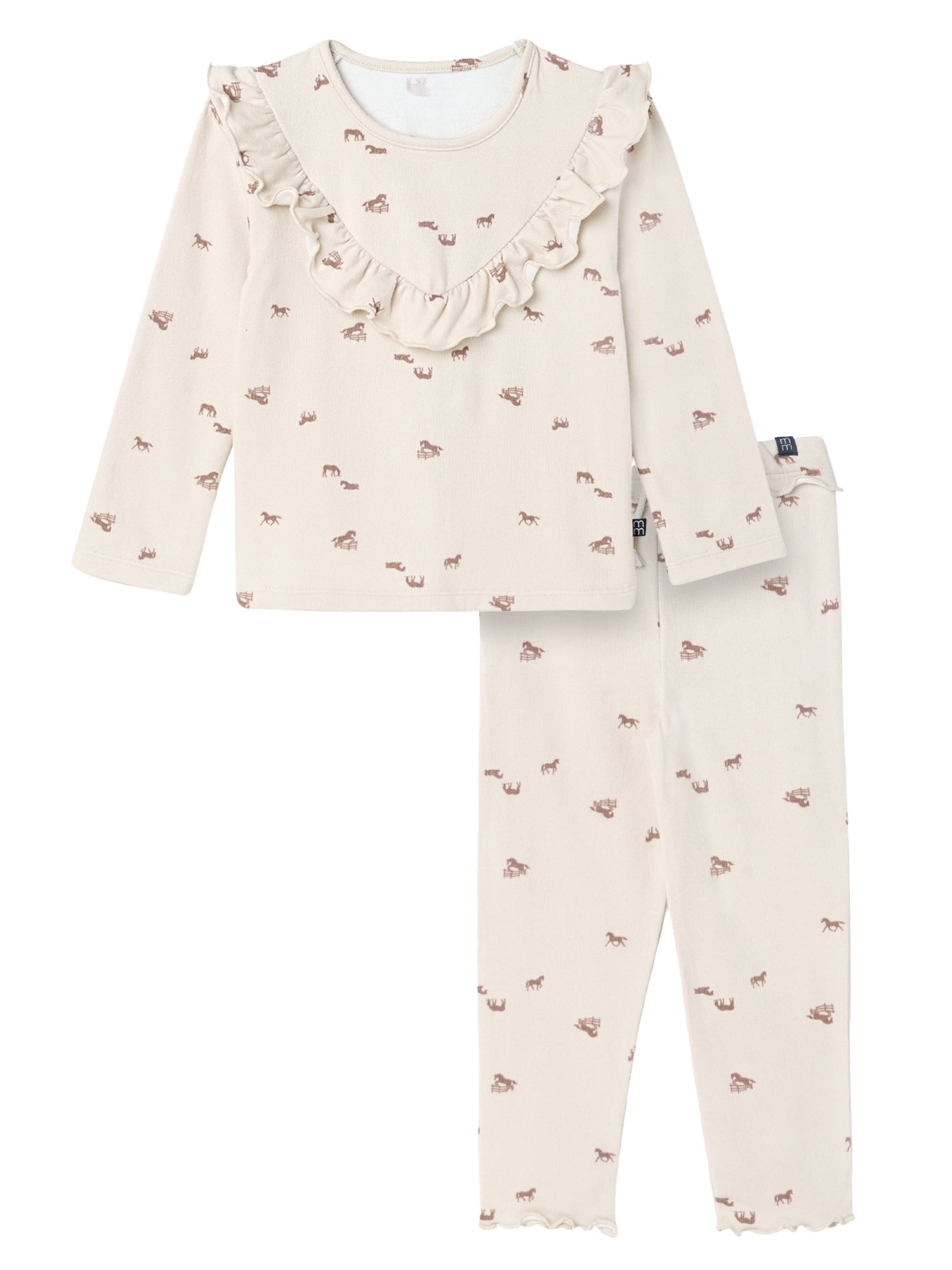 Modern Moments by Gerber Toddler Girl Top and Legging Outfit Set, Sizes 12M-5T