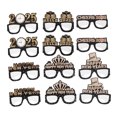 thumbnail image 5 of Toyvian 12Pcs Multi Color New Year Glasses 2025 Party Eyeglasses Photo Accessories, 5 of 8