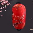 thumbnail image 5 of Japanese Lanterns, Traditional Japanese Style Red Fabric Lamp Red 30x55cm, 5 of 6