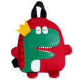 thumbnail image 1 of CHAO Bonita mochila con forma de dinosaurio, bolso para niños pequeños, mini bolso de viaje con dibujos de animales para exteriores, nuevo, rojo, 1 of 5