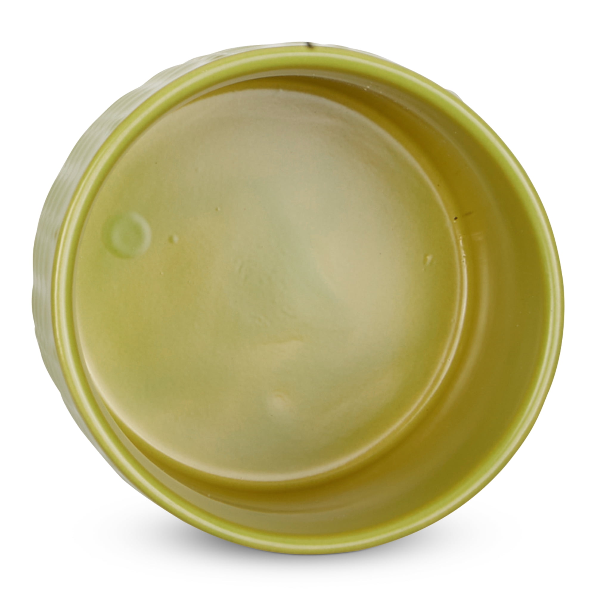 Avocado Matte Retro Vine Texture Ceramic Canister (Set of 3)