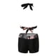 thumbnail image 3 of Traje de baño de bikini para mujer, conjunto de bikini push up con control de abdomen, parte inferior de bikini de cintura alta, traje de baño tankini con pantalones cortos, trajes de baño, 3 of 5