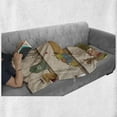 thumbnail image 5 of Kitchen Soft Flannel Fleece Throw Blanket, Shelf Sugar Banana Coffee Cookies Mocha Press Honey Fruits Food Tea Hipster, Cozy Plush for Indoor and Outdoor Use, 70" x 90", Multicolor, by Ambesonne, 5 of 5
