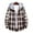 Coffee, variant on TMOYZQ Mens Flannel Hoodie Drawstring Hooded Plaid Shirts Long Sleeve Casual Button Down Shirts Lightweight Flannel Shirt Jackets