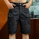 thumbnail image 1 of Fiudx Pantalones Cortos Cargo para Hombre, Pantalones Cortos Clásicos de Sarga para Trabajo, Pantalones Cortos Casuales Cómodos, Pantalones Cortos de Poliéster Transpirables, Uso Diario, Actividades, 1 of 4