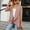 Hot Pink, variant on AOOCHASLIY Clearance Ladies Coat Women’s Fashion Solid Color Loose Fitting Long Sleeved Cardigan Jacket