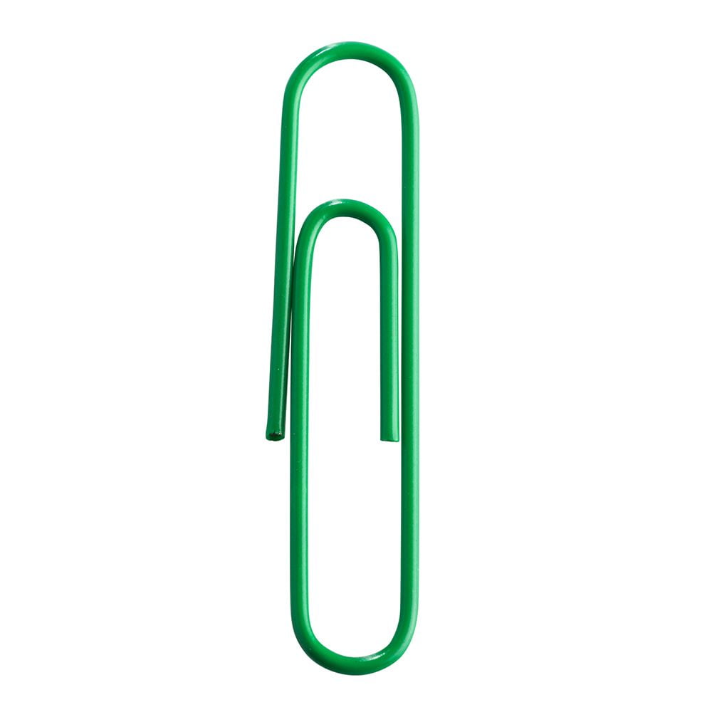 JAM Paper Office Clips, Green, 4/Pack, Binder Clips & Paper Clips