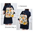 thumbnail image 4 of FORMRS Women's Travel Backpack Purse Anti-Theft Hidden Pockets Casual Shoulder Bag, Orange Slices, 4 of 7