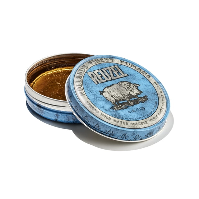 Reuzel Blue pomada de fuerte fijación soluble en agua - Fórmula de cera concentrada para hombre con fijación orgánica y natural - Producto vegano f&aacu