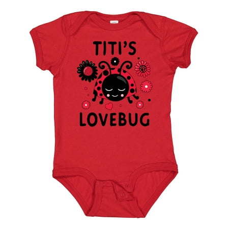 

Inktastic Valentine s Day Titi s Lovebug Gift Baby Boy or Baby Girl Bodysuit